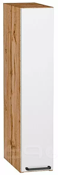 Шкаф верхний бутылочница Флэт White In 2S/Дуб Вотан 716*150*318