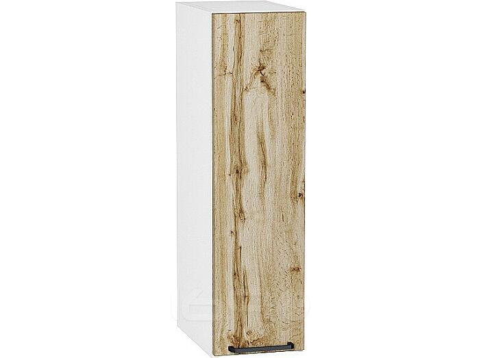 Шкаф верхний бутылочница Флэт Wotan Oak 2S/Белый 716*200*318