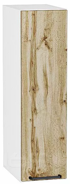Шкаф верхний бутылочница Флэт Wotan Oak 2S/Белый 716*200*318