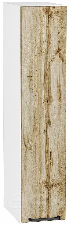 Шкаф верхний бутылочница Флэт Wotan Oak 2S/Белый 920*200*318