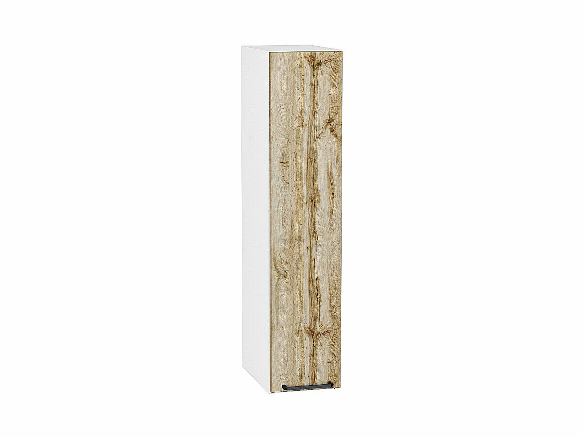 Шкаф верхний бутылочница Флэт Wotan Oak 2S/Белый 920*200*318