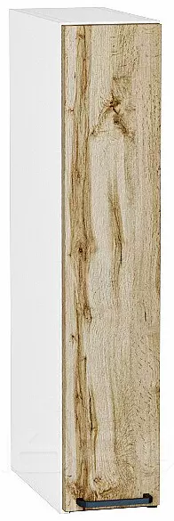 Шкаф верхний бутылочница Флэт Wotan Oak 2S/Белый 716*150*318