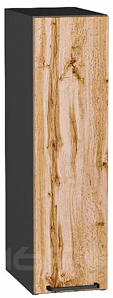 Шкаф верхний бутылочница Флэт Wotan Oak 2S/Graphite 716*200*318