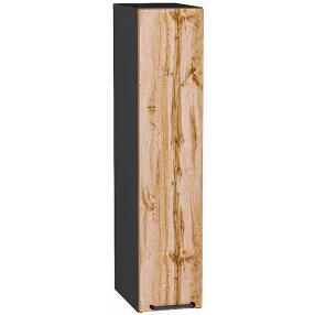 Шкаф верхний бутылочница Флэт Wotan Oak 2S/Graphite 920*200*318