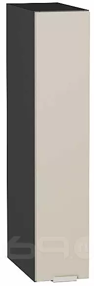 Шкаф верхний бутылочница Фьюжн Cream Silk/Graphite 716*150*320