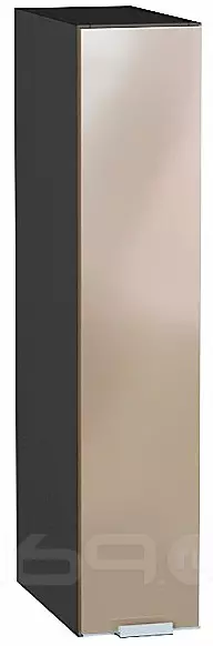 Шкаф верхний бутылочница Фьюжн Gallant Graphite 716*150*320