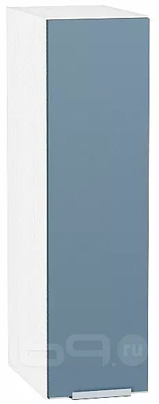 Шкаф верхний бутылочница Фьюжн Silky Blue Белый 716*200*320