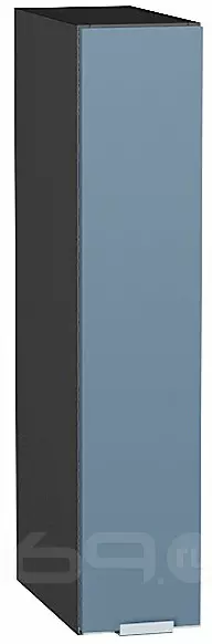 Шкаф верхний бутылочница Фьюжн Silky Blue Graphite 716*150*320