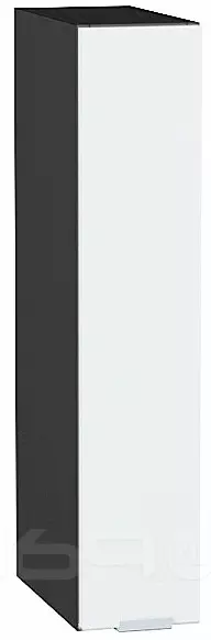 Шкаф верхний бутылочница Фьюжн Silky White Graphite 716*150*320
