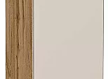 Шкаф верхний бутылочница Лофт Cream Silk/Дуб Вотан 716*200*320