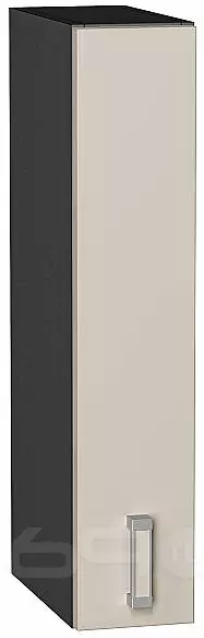 Шкаф верхний бутылочница Лофт Cream Silk/Graphite 716*150*320