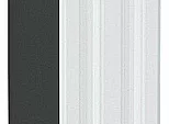 Шкаф верхний бутылочница Ницца Белый/Graphite 716*150*318