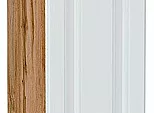 Шкаф верхний бутылочница Ницца Blanco/Дуб Вотан 716*200*318