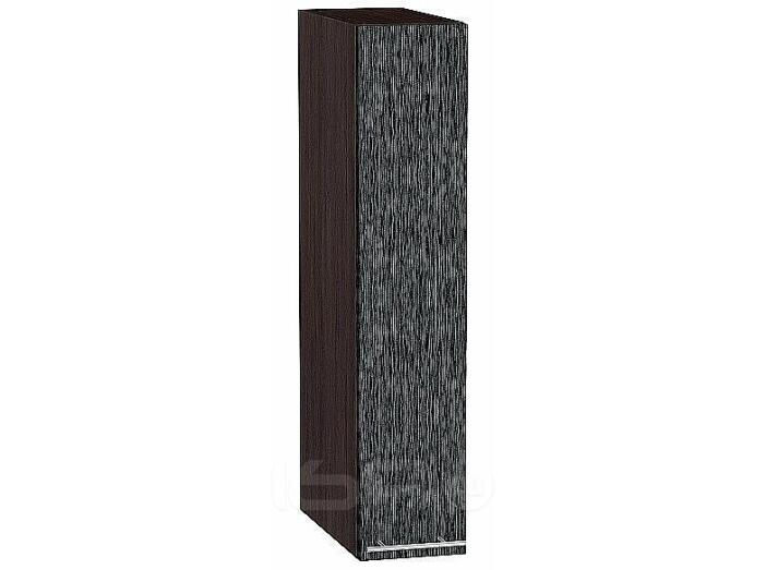 Шкаф верхний бутылочница Валерия-М Черный металлик дождь Graphite 716*200*318