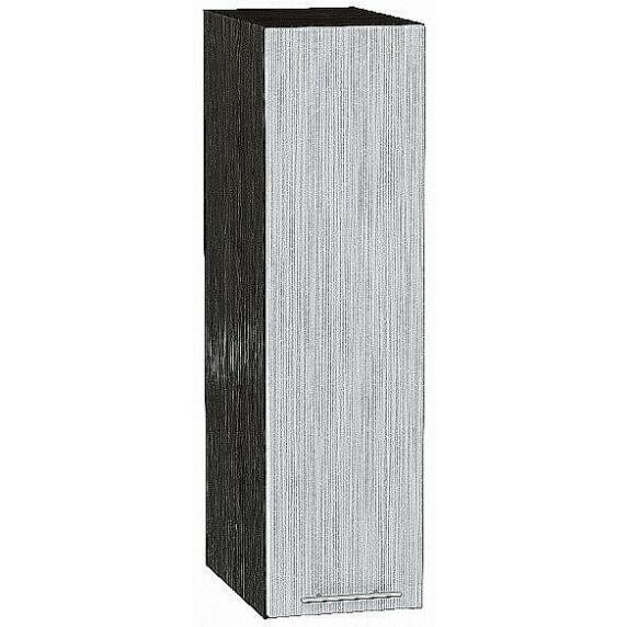 Шкаф верхний бутылочница Валерия-М Серый металлик дождь светлый Graphite