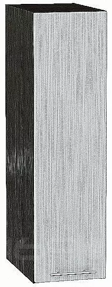 Шкаф верхний бутылочница Валерия-М Серый металлик дождь светлый Graphite
