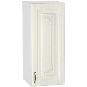Шкаф верхний с 1-ой дверцей Виктория В 300 Белый сандал-Белый