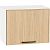 Шкаф верхний горизонтальный Эйр Real Oak/Белый 358*450*320