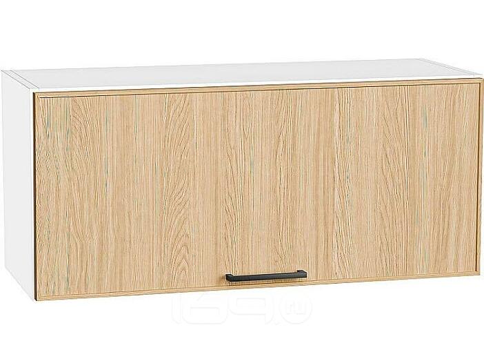 Шкаф верхний горизонтальный Эйр Real Oak/Белый 358*800*320