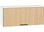 Шкаф верхний горизонтальный Эйр Real Oak/Белый 358*800*320