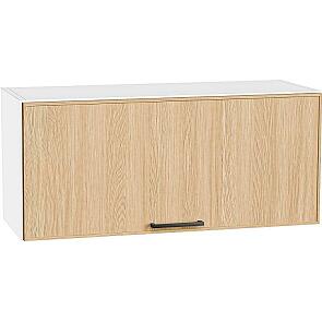 Шкаф верхний горизонтальный Эйр Real Oak/Белый 358*800*320