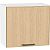 Шкаф верхний горизонтальный Эйр Real Oak/Белый 458*500*320