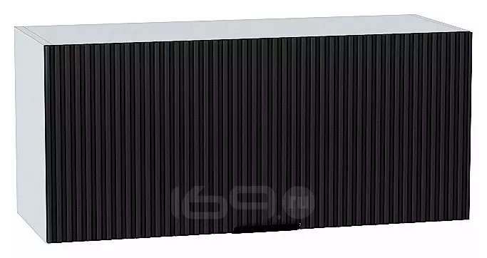 Шкаф верхний горизонтальный Евро Лайн Антрацит / Белый 358*800*318