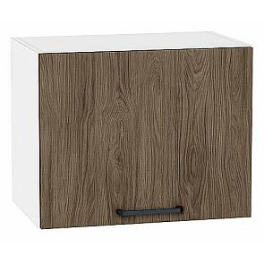 Шкаф верхний горизонтальный Флэт Brown Casella Oak 2S/Белый 358*450*318