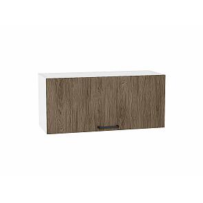 Шкаф верхний горизонтальный Флэт Brown Casella Oak 2S/Белый 358*800*318