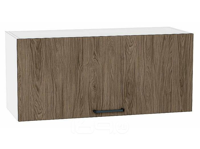 Шкаф верхний горизонтальный Флэт Brown Casella Oak 2S/Белый 358*800*318