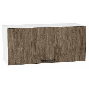 Шкаф верхний горизонтальный Флэт Brown Casella Oak 2S/Белый 358*800*318