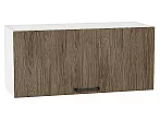 Шкаф верхний горизонтальный Флэт Brown Casella Oak 2S/Белый 358*800*318
