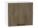 Шкаф верхний горизонтальный Флэт Brown Casella Oak 2S/Белый 458*500*318