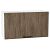 Шкаф верхний горизонтальный Флэт Brown Casella Oak 2S/Белый 458*800*318