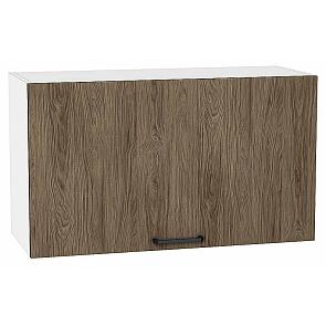 Шкаф верхний горизонтальный Флэт Brown Casella Oak 2S/Белый 458*800*318