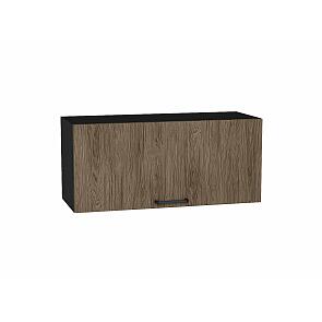 Шкаф верхний горизонтальный Флэт Brown Casella Oak 2S/Graphite 358*800*318