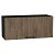 Шкаф верхний горизонтальный Флэт Brown Casella Oak 2S/Graphite 358*800*318