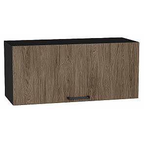 Шкаф верхний горизонтальный Флэт Brown Casella Oak 2S/Graphite 358*800*318