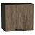 Шкаф верхний горизонтальный Флэт Brown Casella Oak 2S/Graphite 458*500*318