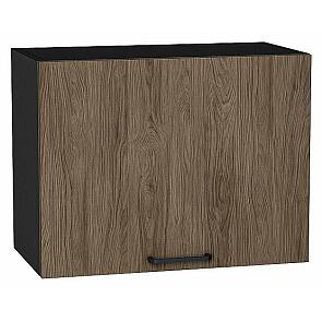 Шкаф верхний горизонтальный Флэт Brown Casella Oak 2S/Graphite 458*600*318