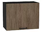 Шкаф верхний горизонтальный Флэт Brown Casella Oak 2S/Graphite 458*600*318