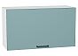 Шкаф верхний горизонтальный Флэт Grey-green In 2S/Белый 460*800*318