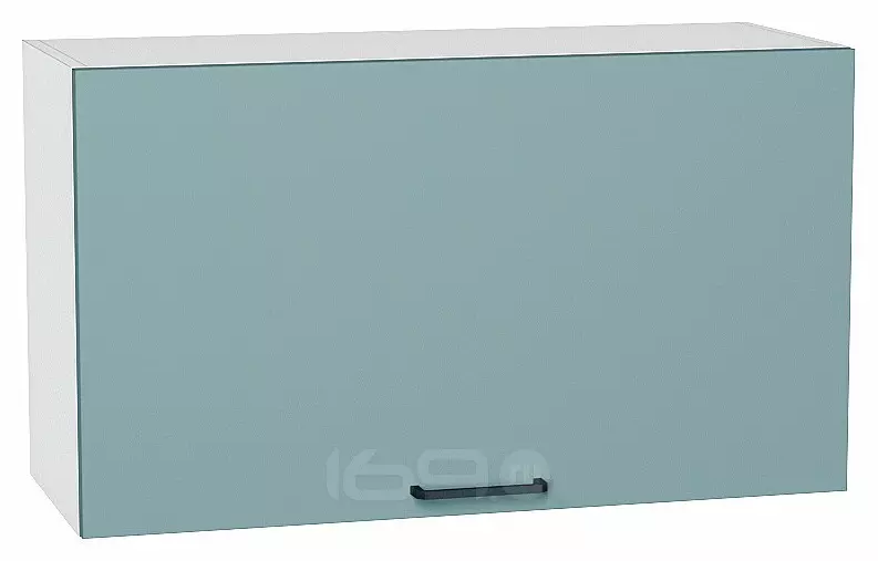 Шкаф верхний горизонтальный Флэт Grey-green In 2S/Белый 460*800*318