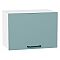 Шкаф верхний горизонтальный Флэт Grey-green In 2S/Белый 358*500*318