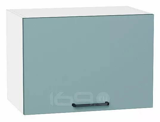 Шкаф верхний горизонтальный Флэт Grey-green In 2S/Белый 358*500*318