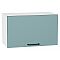 Шкаф верхний горизонтальный Флэт Grey-green In 2S/Белый 358*600*318
