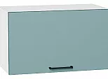 Шкаф верхний горизонтальный Флэт Grey-green In 2S/Белый 358*600*318