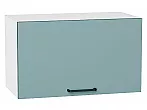 Шкаф верхний горизонтальный Флэт Grey-green In 2S/Белый 358*600*318