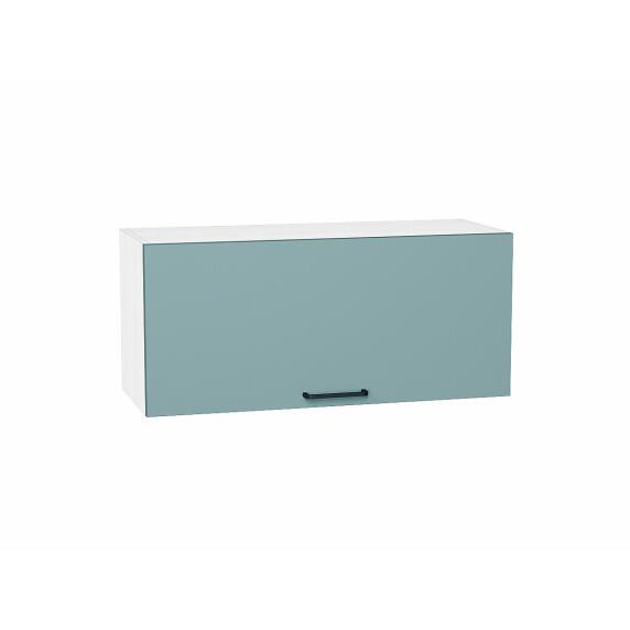 Шкаф верхний горизонтальный Флэт Grey-green In 2S/Белый 358*800*318