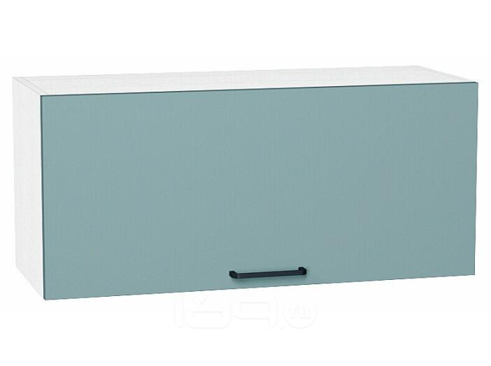 Шкаф верхний горизонтальный Флэт Grey-green In 2S/Белый 358*800*318
